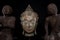 Mindfulness, meditation and prayer. Traditional buddha head with