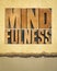 mindfulness word abstract - awareness concept - text in letterpress wood type, vertical poster