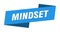 mindset banner template. mindset ribbon label.