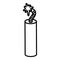 Mine dynamite icon , outline style