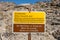 Mine Hazard Warning Sign In Death Valley