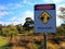 Mine shafts danger sign in Australian gold-mining countryside