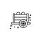 Mine wagon old history icon. Element of history icon