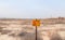 Minefield in Jordan valley, Israel.