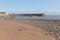 Minehead beach and harbour Somerset England uk in summer with blue sky on a beautiful day
