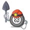 Miner Bytom coin mascot cartoon