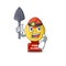 Miner fire alarm with the character shape