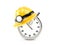 Miner helmet with stopwatch