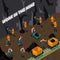 Miner People Isometric Composition