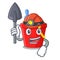 Miner picture beach bucket on shovel cartoon