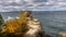 Miner`s Castle rock formation overlooking Lake Superior in the Pictured Rocks National Lake Shore in Michigan`s Upper Peninsula.