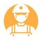 Miner Wearing mask Vector Icon which can easily modify or edit