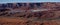 Mineral evaporation ponds in the desert