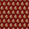 Mineral Gemstones Pattern on Red background, Stones photography composition.