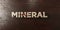 Mineral - grungy wooden headline on Maple - 3D rendered royalty free stock image