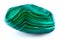 Mineral malachite on a white background