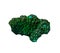 Mineral Malachite on a white background, isolated