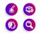 Mineral oil, Parcel tracking and Brand ambassador icons set. Search sign. Vector