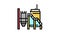 mineral processing plant color icon animation