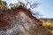 Mineral provencal landscape with rocks offering many colors