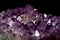 Mineral purple Amethyst crystal quartz texture