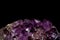 Mineral purple Amethyst crystal quartz texture