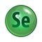 Mineral Selenium capsule Se. Vector icon for health.