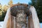 Mineral water fountain builded with concrete and stone