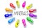 Minerals concept - colorful pills - 3D illustration