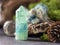 Minerals, crystal on nature background. Crystal Ritual, Healing Crystals. Natural gemstones. Gemstones are full of healing energy