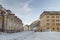 Miners` dwellings in Cave del Predil Italy