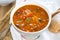 Minestrone soup [Bean,Zucchini soup]