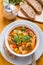 Minestrone Soup with Pasta, Beans and Vegetables