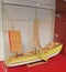 Ming Qing Dynasty Antique Shanghai Pioneer Boat Vessel Ship Model Wooden Boats Trading Sailboat Junk Sail Transportation Vehicle