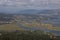 Minho river mouth from mount Santa Trega, in A Guarda, Galicia