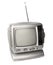 Mini analog television with FM/AM radio clipping path.