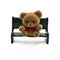 Mini Bear on Bench