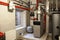 Mini boiler room with a heating system. modern independent heating system in boiler room