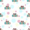 Mini boss seamless pattern