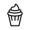 mini cake vector line icon