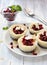 Mini cheesecakes with berries