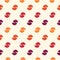 Mini circle seamless pattern. Classic geometric print. Repeated polka dot motif ornament. Simple geo dotted background