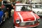 Mini Cooper cars on a automobile show in London, United Kingdom