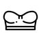 Mini Corset Bra Icon Vector Outline Illustration