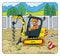 Mini drilling excavator with drill and driver