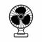 Mini Electric Fan Vector Icon Illustration