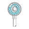 A Mini Electric Portable Fan for icon, symbol, element, print materials, logo and ect. Flat Design Style, cartoon