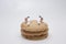 a the mini figure of sumo wrestler on biscuit