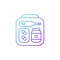 Mini first aid kit gradient linear vector icon