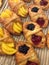 Mini fresh Danish pastry